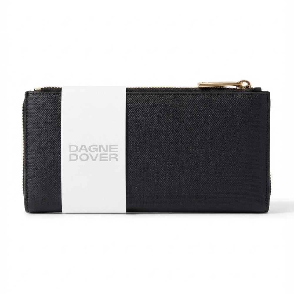 NWT Dagne Dover Slim Wallet in Onyx Black